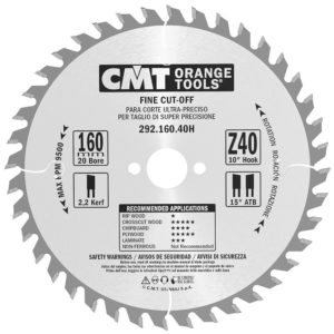 CMT TCT Saw Blade 160mm Diameter for Portable Machines