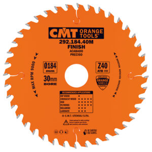 CMT Fine Cut TCT Saw Blade 184mm Diameter 40t