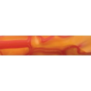 Acrylic Pen Blank - Orange & Red Flame
