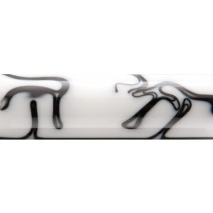 Acrylic Pen Blank - White and Black