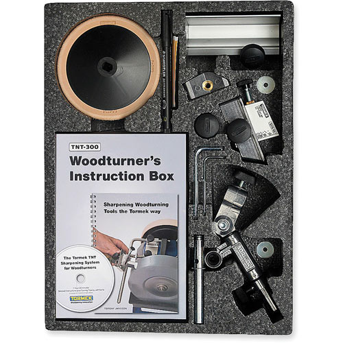 Tormek T-4 Sharpening System, HTK-706 Hand Tool & TNT-708 Woodturner's Kits